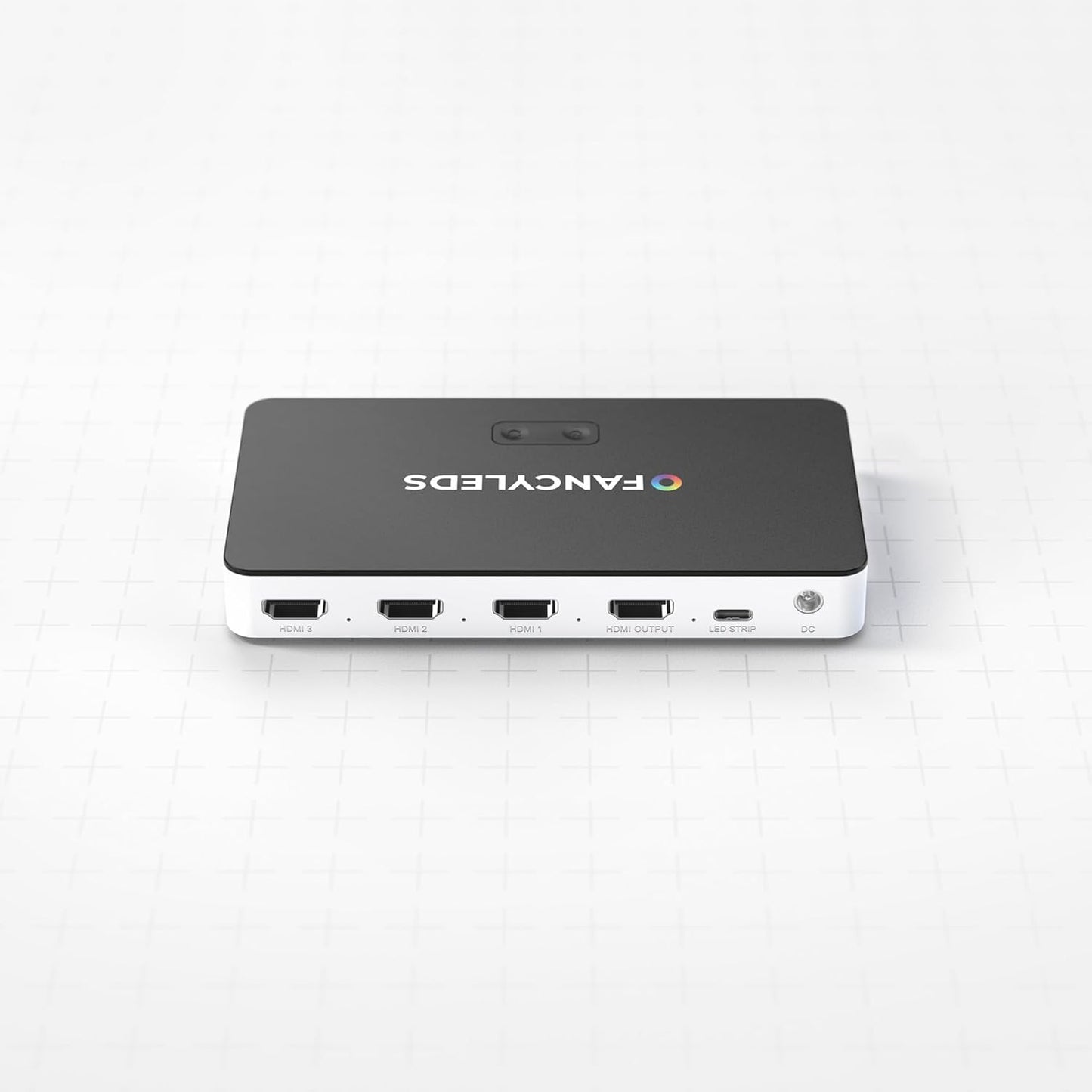 New RGBW 3 HDMI 2.1 Fancy Sync Box Streaming Media Syncing Device with 3 HDMI Ports, 4K 120Hz, HDR, and Movie Support (For 70" to 95" Tvs)