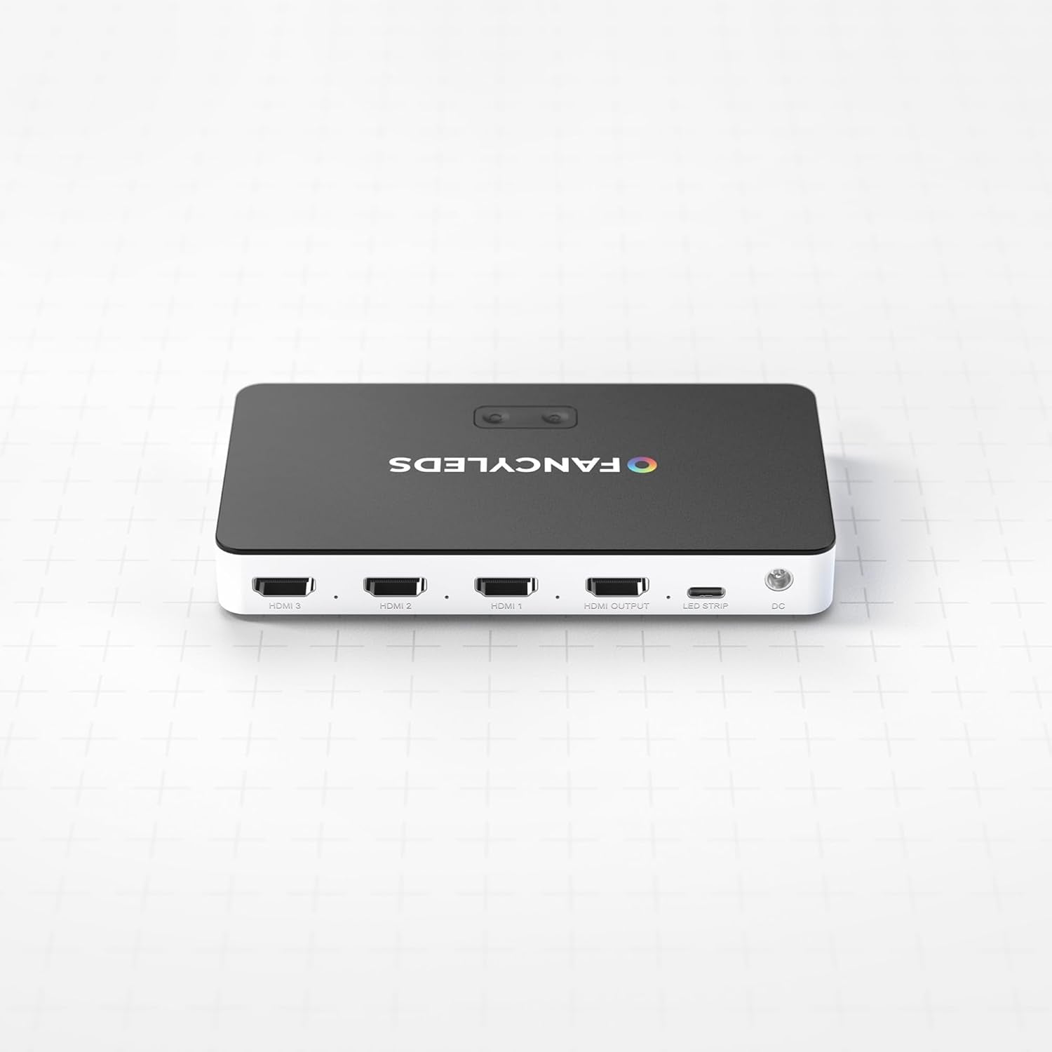 New RGBW 3 HDMI 2.1 Fancy Sync Box Streaming Media Syncing Device with 3 HDMI Ports, 4K 120Hz, HDR, and Movie Support (For 70" to 95" Tvs)