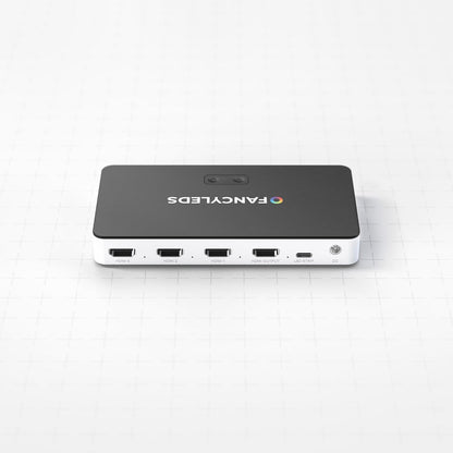 New RGBW 3 HDMI 2.1 Fancy Sync Box Streaming Media Syncing Device with 3 HDMI Ports, 4K 120Hz, HDR, and Movie Support (For 70" to 95" Tvs)