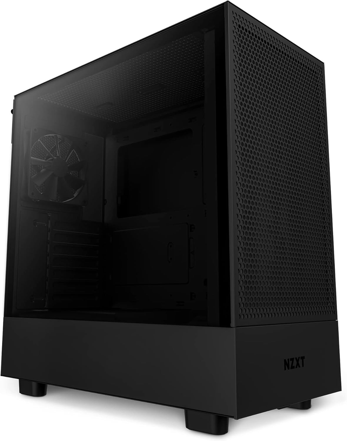 NZXT H6 Flow | CC-H61FW-01 | Compact Dual-Chamber Mid-Tower Airflow Case | Panoramic Glass Panels | High-Performance Airflow Panels | Includes 3 X 120Mm Fans | Cable Management | White